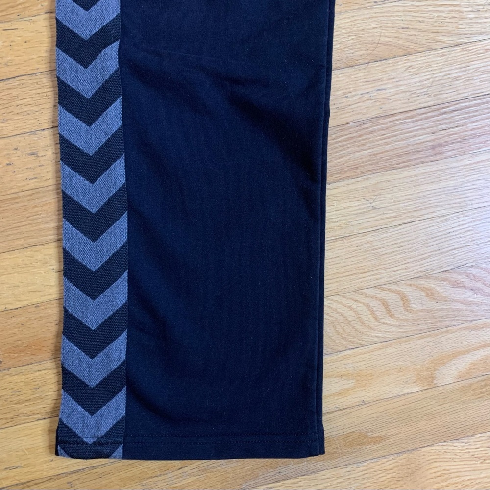 Hummel Athletic Track Pants Black Grey Straight Leg Cotton Blend Women’s Small - Picture 3 of 13